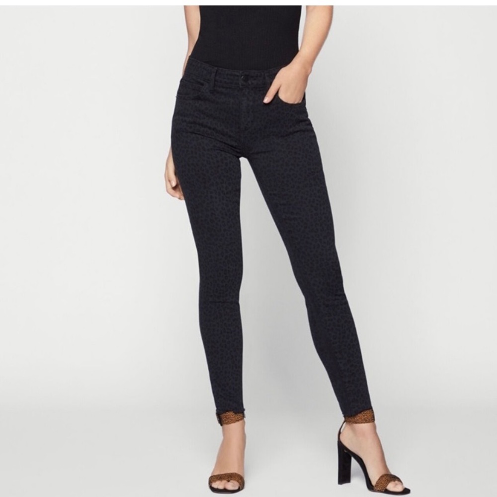 BCBG Generation - Leopard Print Skinny Jeans - size 26 - Picture 2 of 5